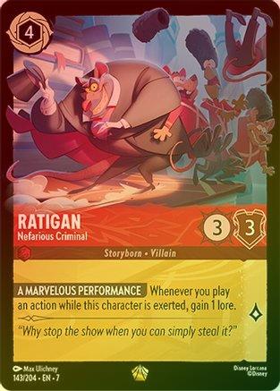 Ratigan (Nefarious Criminal) - 143/204 - Legendary (Foil)