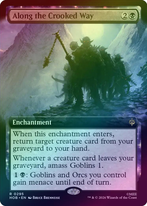 Along the Crooked Way - Extended Art (Foil) (HOB) (Pre-Order)