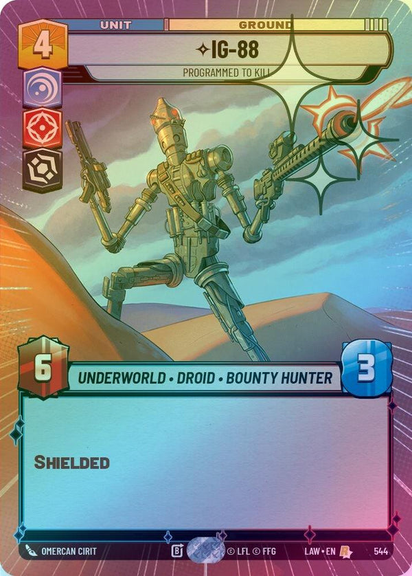 IG-88 - Programmed to Kill (Hyperspace Foil) - 544 - Rare (Foil)