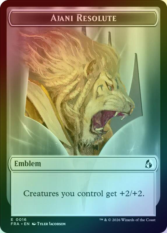 Ajani's Pridemate // Ajani Resolute Token (Foil) (Pre-Order) (TFRA)