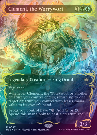 Clement, the Worrywort - Borderless (Raised Foil) (BLB)