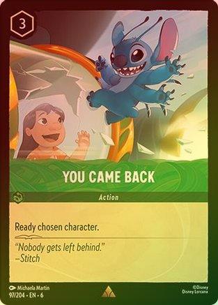 You Came Back - 97/204 - Rare (Foil)