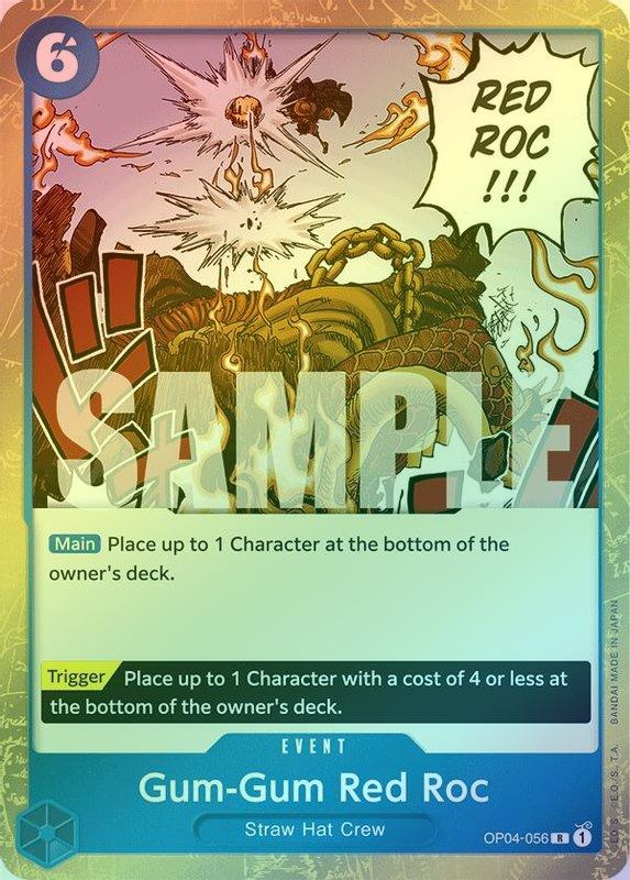 Gum-Gum Red Roc (Jolly Roger Foil) - OP04-056 - Rare