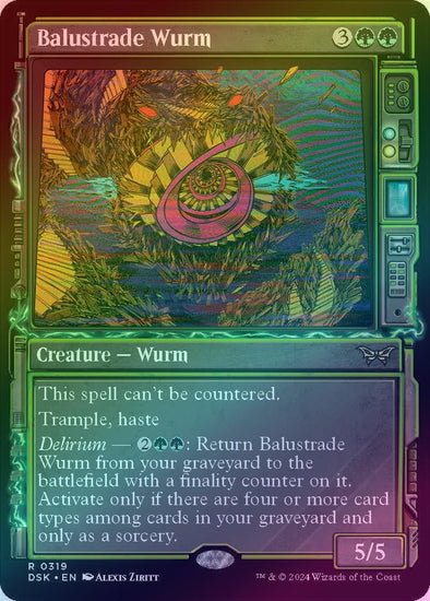 Balustrade Wurm - Paranormal Showcase (Foil) (DSK)