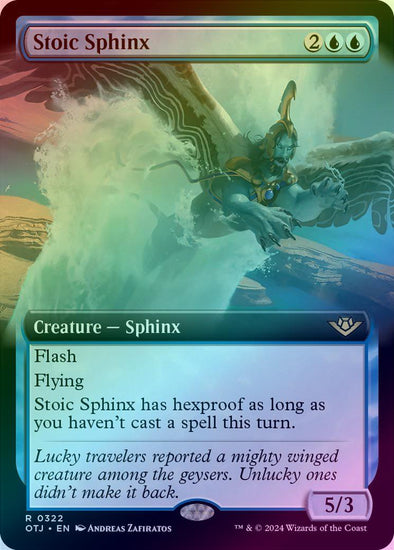 Stoic Sphinx - Extended Art (Foil) (OTJ)