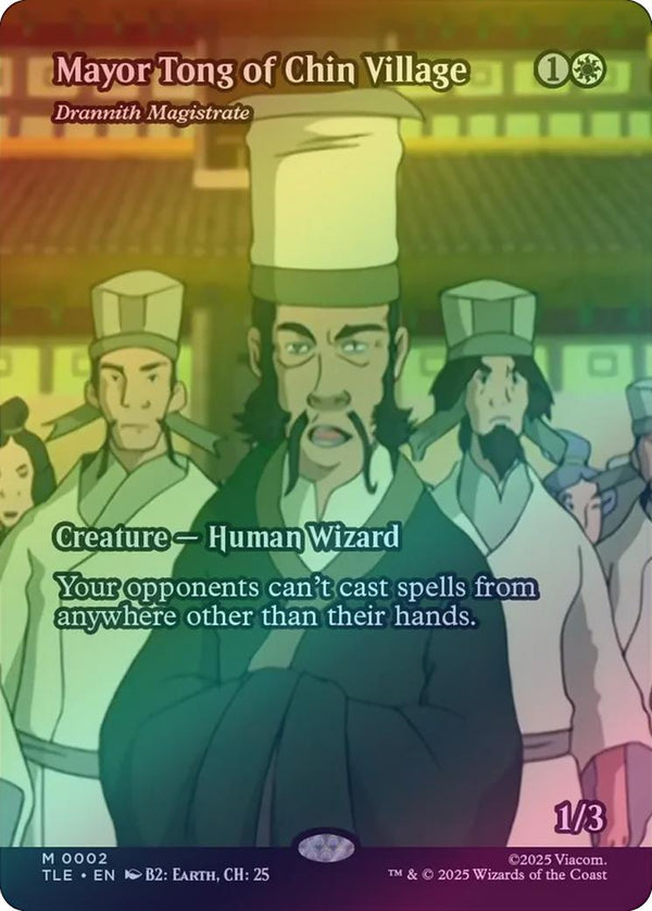Mayor Tong of Chin Village // Drannith Magistrate - Borderless Source Material (Foil) (TLE)