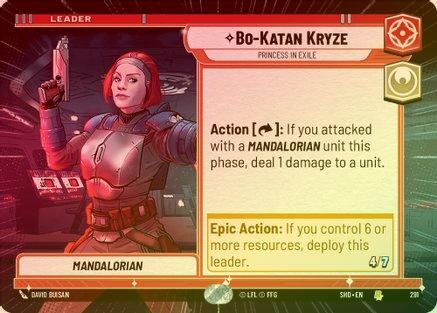 Bo-Katan Kryze - Princess in Exile (Hyperspace) - 291 - Rare (Foil)