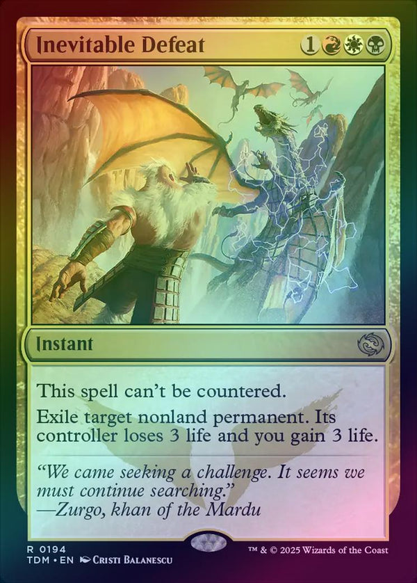 Inevitable Defeat (Foil) (TDM)