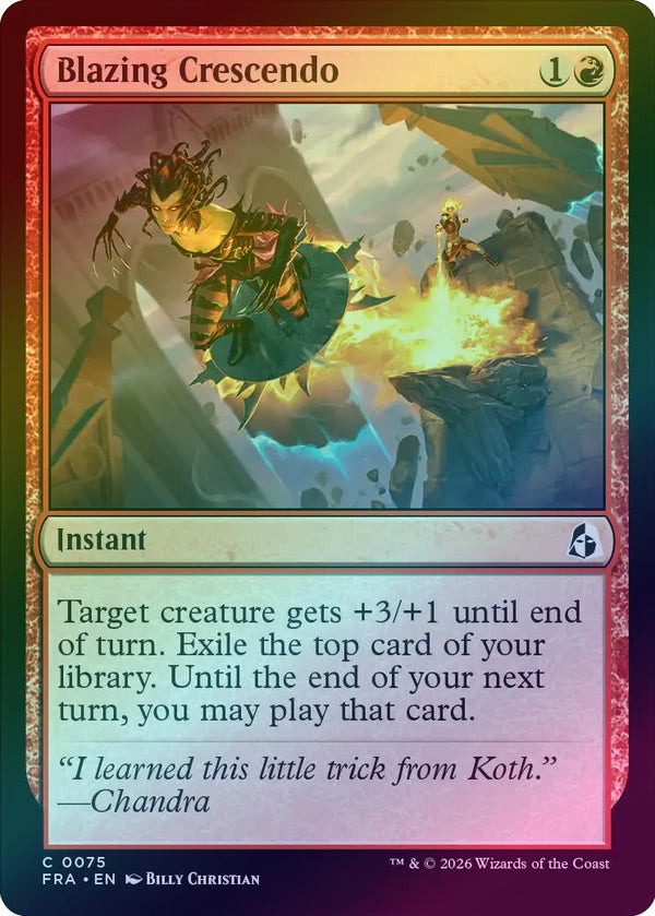 Blazing Crescendo (Foil) (FRA)
