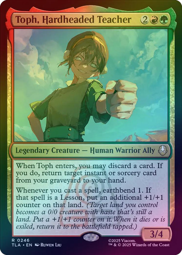 Toph, Hardheaded Teacher (Foil) (TLA)