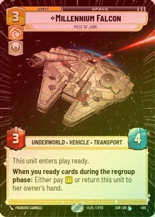 Millennium Falcon - Piece of Junk (Hyperspace) - 455 - Legendary (Foil)