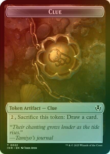 Clue // Eldrazi Horror Token (Foil) (TINR)