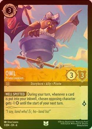 Owl (Pirate Lookout) - 1/204 - Uncommon (Foil)