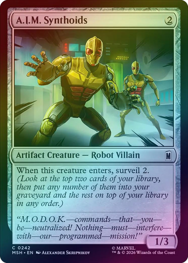 A.I.M. Synthoids (Foil) (MSH) (Pre-Order)