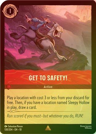 Get to Safety! - 130/204 - Rare (Foil)