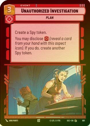 Unauthorized Investigation (Foil) - 691 - Common (Foil)
