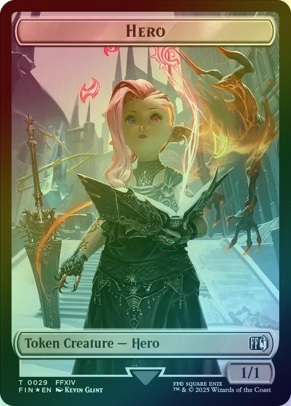 Bird // Hero (029) Token (Surge Foil) (TFIC)