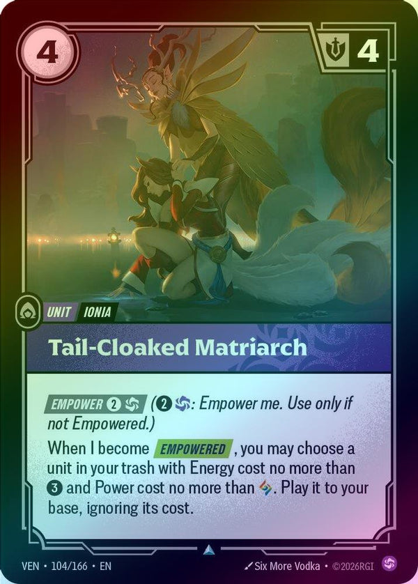Tail-Cloaked Matriarch - 104/166 - Uncommon (Foil)