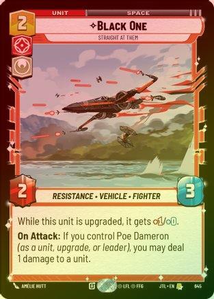 Black One - Straight At Them - 645 - Rare (Foil)