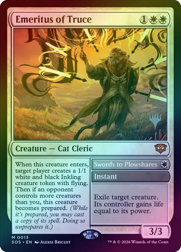 Emeritus of Truce // Swords to Plowshares - Promo Pack (Foil) (PSOS)