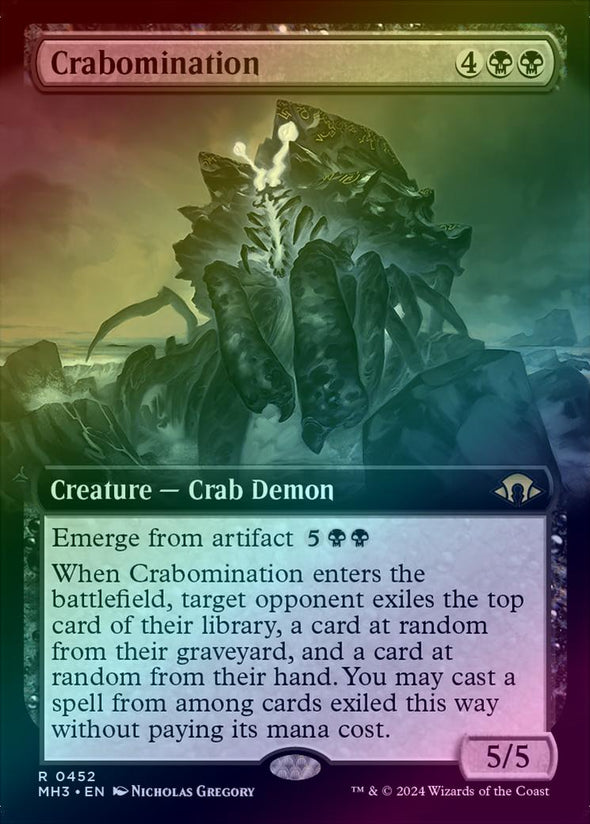 Crabomination - Extended Art (Foil) (MH3)