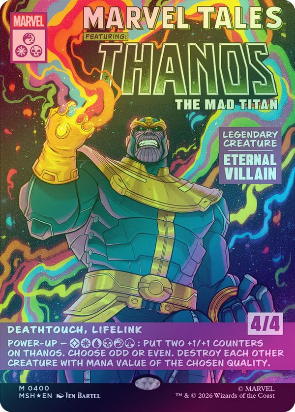Thanos, the Mad Titan - Borderless Classic Comic (Foil) (MSH) (Pre-Order)