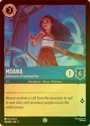 Moana (Adventurer of Land and Sea) - 156/204 - Common (Foil)