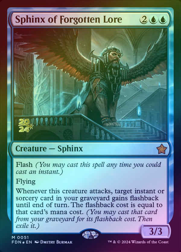 Sphinx of Forgotten Lore - Prerelease Promo (Foil) (PFDN)
