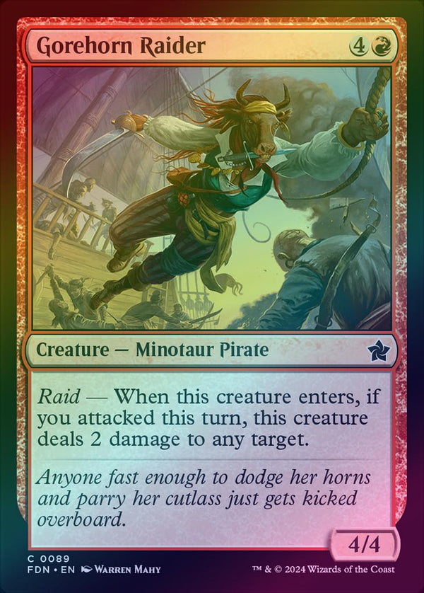 Gorehorn Raider (Foil) (FDN)
