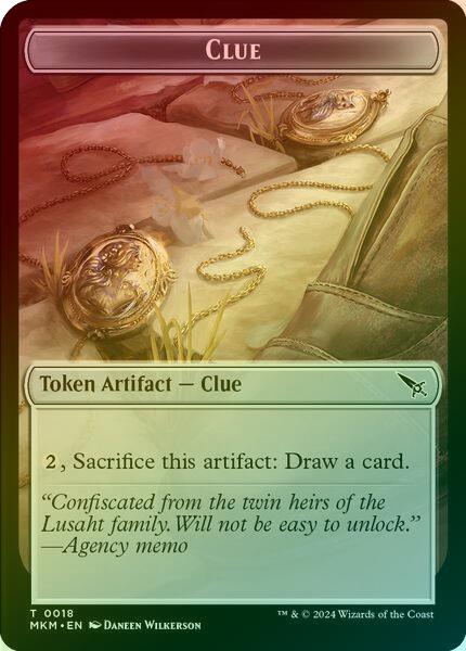 Clue (018) // A 0045 Token (Foil) (TMKM)
