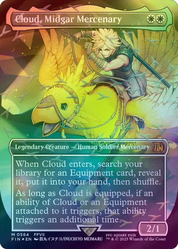 Cloud, Midgar Mercenary - Borderless (Chocobo Track Foil) (FIN)