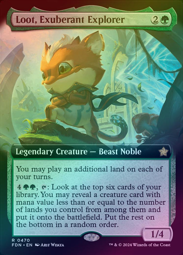 Loot, Exuberant Explorer - Extended Art (Foil) (FDN)