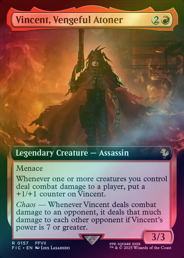 Vincent, Vengeful Atoner - Extended Art (Foil) (FIC)