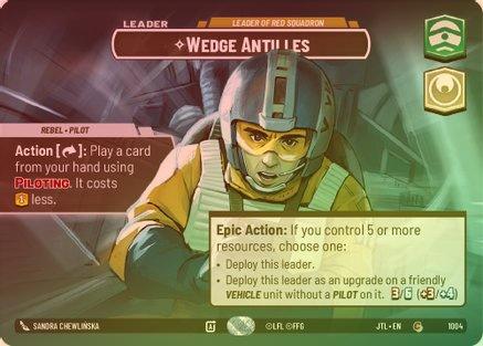 Wedge Antilles - Leader of Red Squadron (Showcase) - 1004 - Common (Foil)