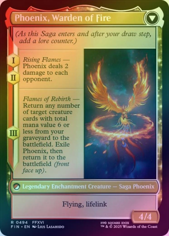Joshua, Phoenix's Dominant // Phoenix, Warden of Fire - Extended Art (Foil) (FIN)