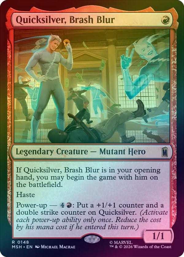 Quicksilver, Brash Blur (Foil) (MSH) (Pre-Order)