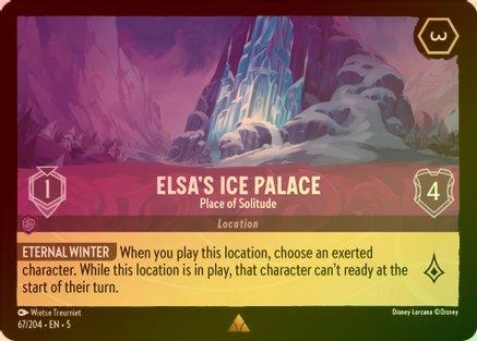 Elsa's Ice Palace (Place of Solitude) - 67/204 - Rare (Foil)