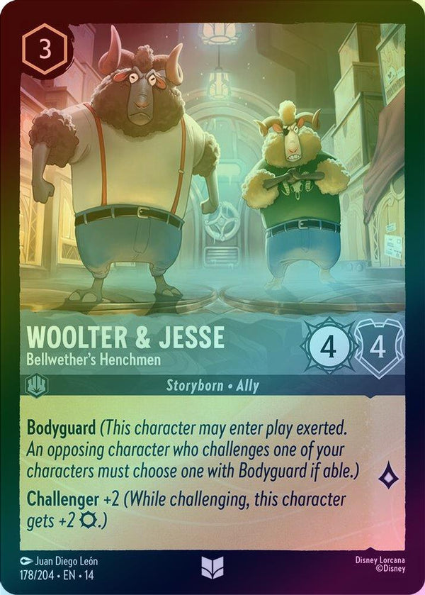 Woolter & Jesse (Bellwether's Henchmen) - 178/204 - Uncommon (Foil)