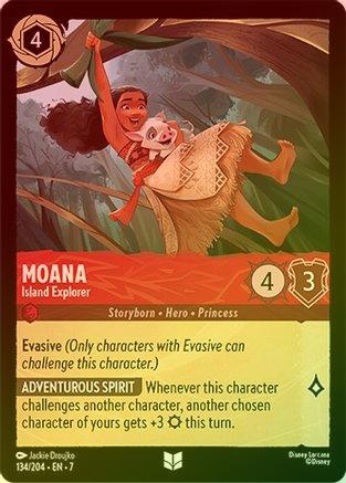 Moana (Island Explorer) - 134/204 - Uncommon (Foil)