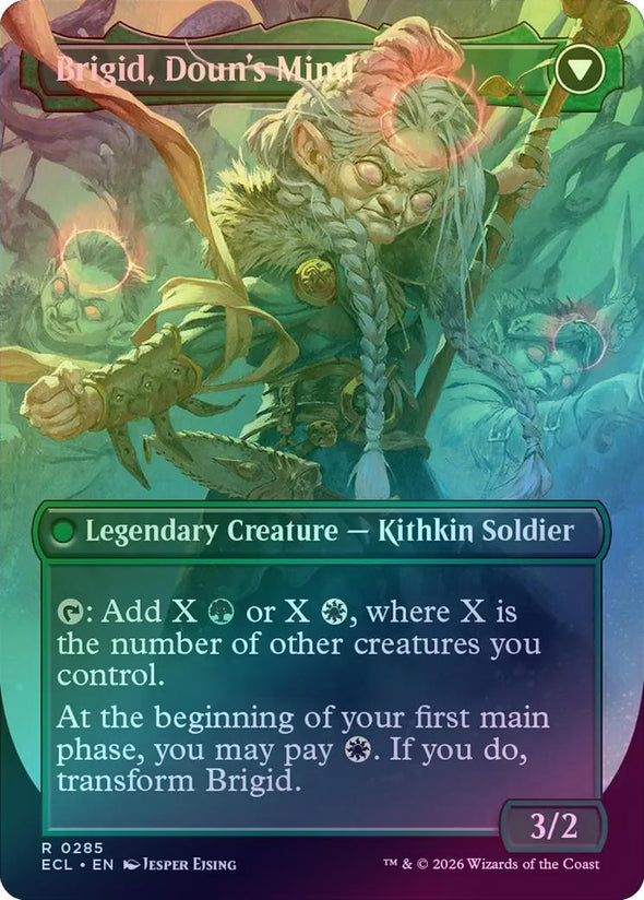 Brigid, Clachan's Heart // Brigid, Doun's Mind - Borderless (Foil) (ECL)
