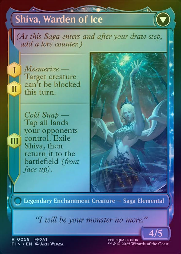 Jill, Shiva's Dominant // Shiva, Warden of Ice (Foil) (FIN)