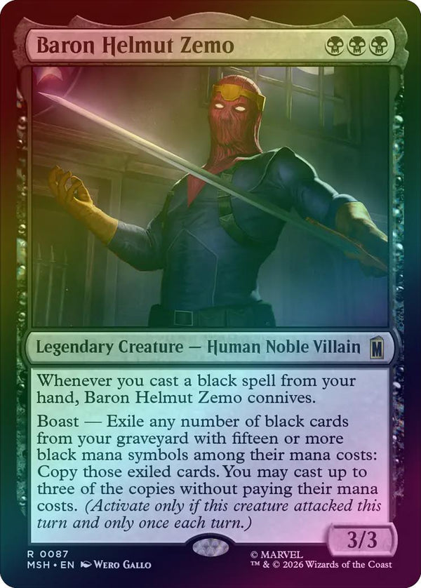 Baron Helmut Zemo (Foil) (MSH) (Pre-Order)
