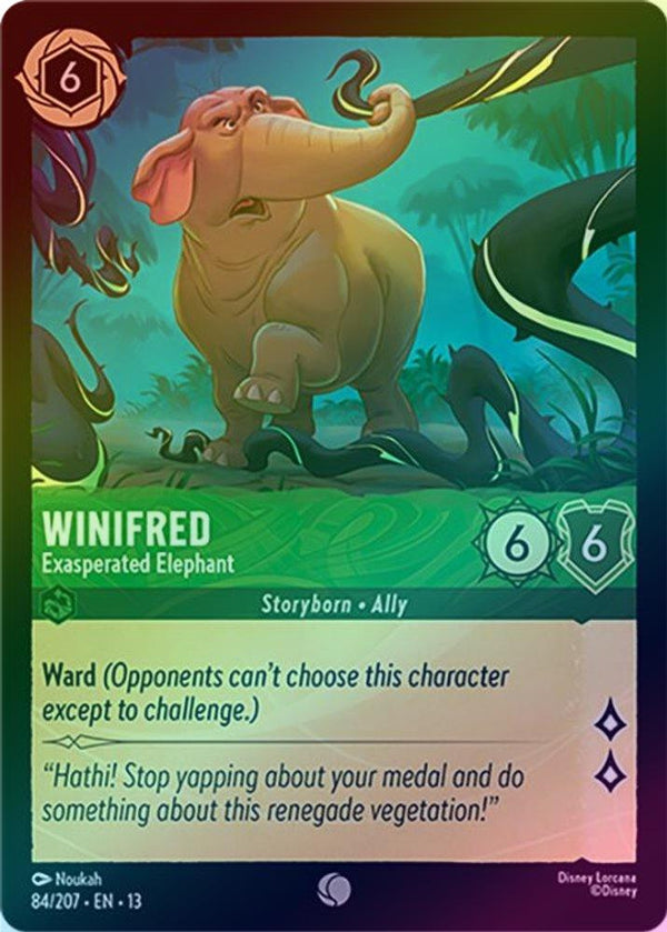 Winifred (Exasperated Elephant) - 84/207 - Common (Foil)