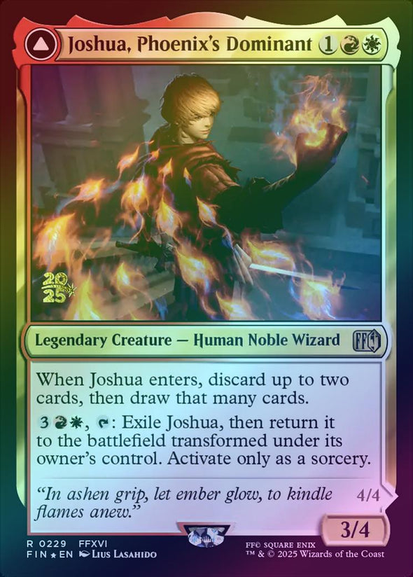 Joshua, Phoenix's Dominant // Phoenix, Warden of Fire - Prerelease Promo (Foil) (PFIN)