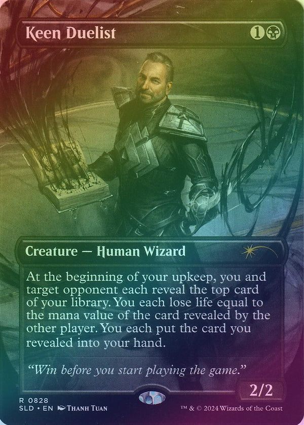 Keen Duelist - Borderless (Rainbow Foil) (SLD)