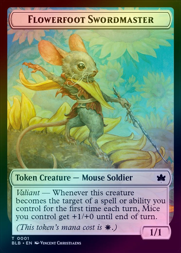 Flowerfoot Swordmaster // Rabbit Token (Foil) (TBLB)