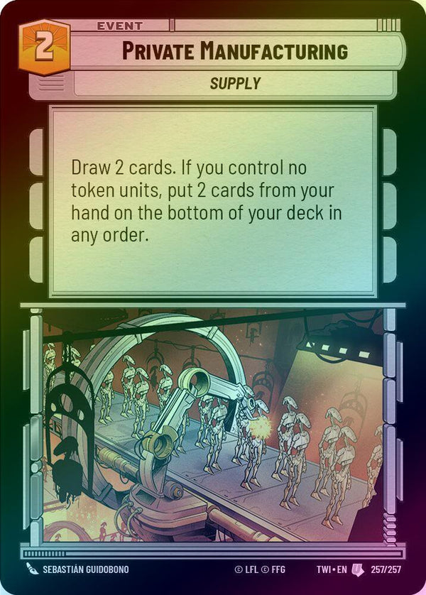 Private Manufacturing - 257/257 - Uncommon (Foil)
