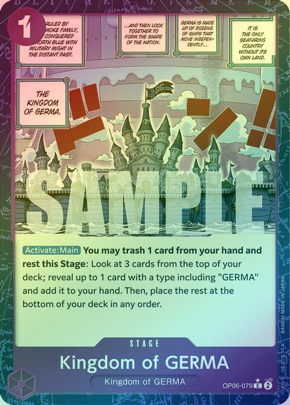 Kingdom of GERMA (Textured Foil) - OP06-079 - Common
