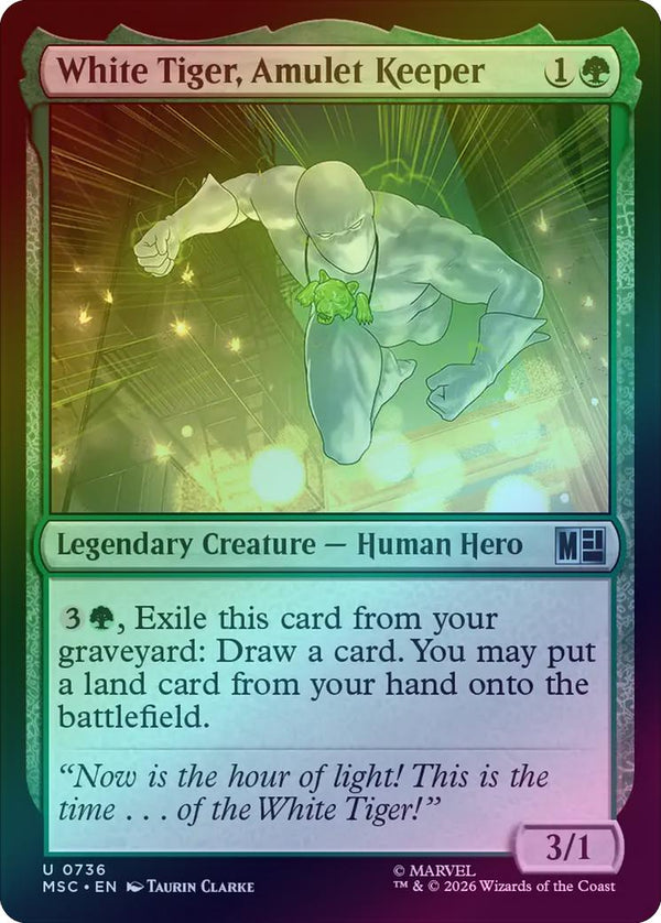 White Tiger, Amulet Keeper (Foil) (MSC)