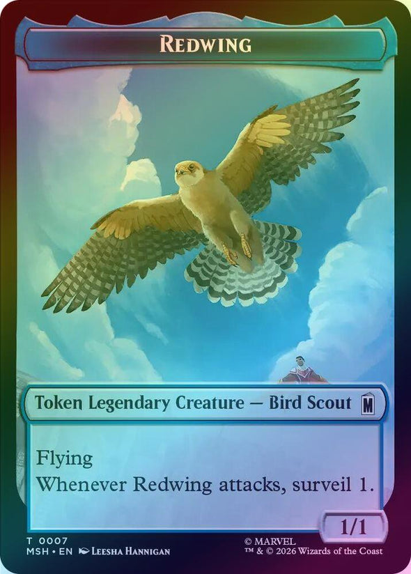 Redwing // Zabu Token (Foil) (TMSH)
